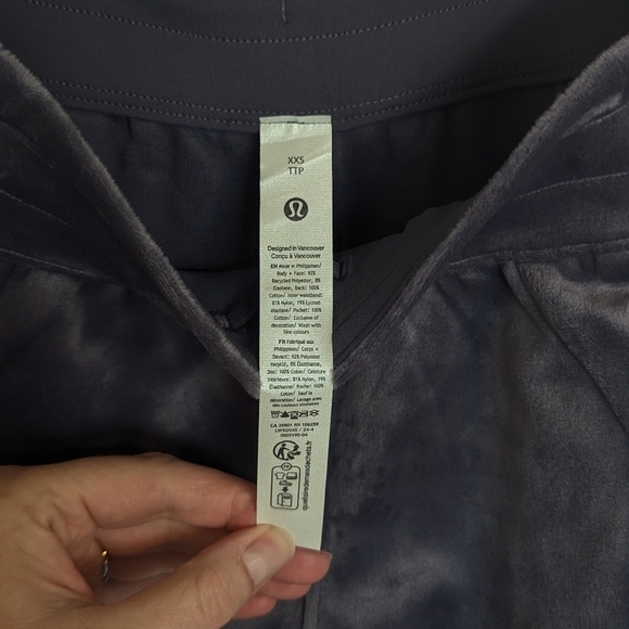 NWT Lululemon Scuba MR Wide Leg Velvet Pant sz XXS - Picture 5 of 7
